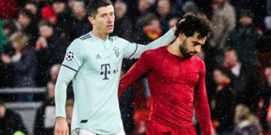 محمد صلاح ينافس ليفاندوفسكى على جائزة الحذاء الذهبى الأوروبى - الصبح